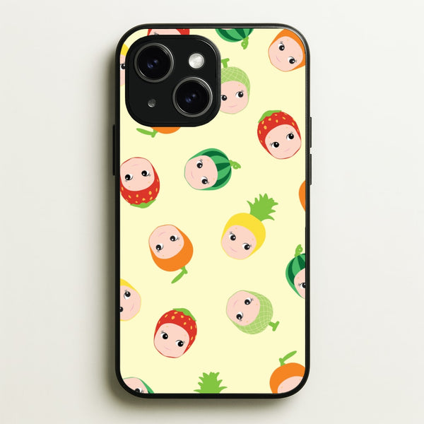 Fruit Angels Pattern iPhone 15 Plus Case