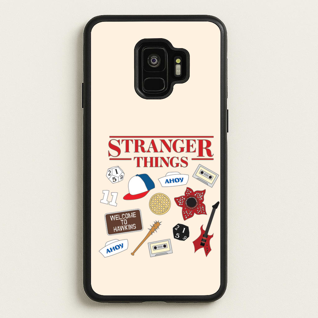 Stranger Things Cartoon Icons Galaxy S9 Case