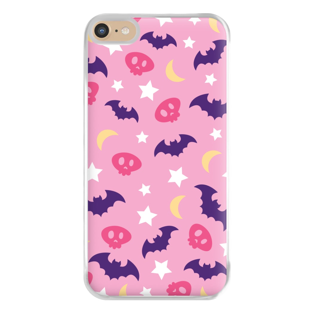 Skull, Bats And Stars Pattern iPhone 6 Plus / 7 Plus / 8 Plus Case