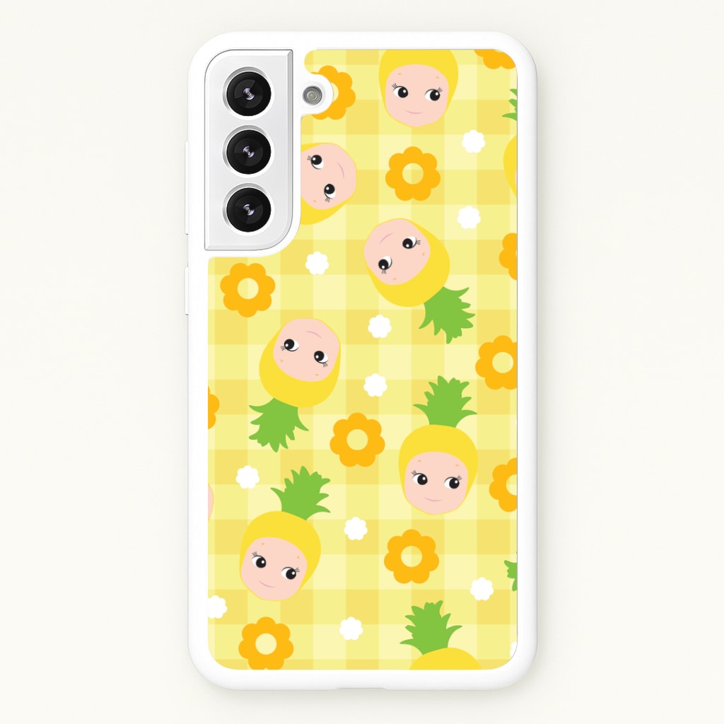 Pineapple Angel Pattern Galaxy S22 Plus Case