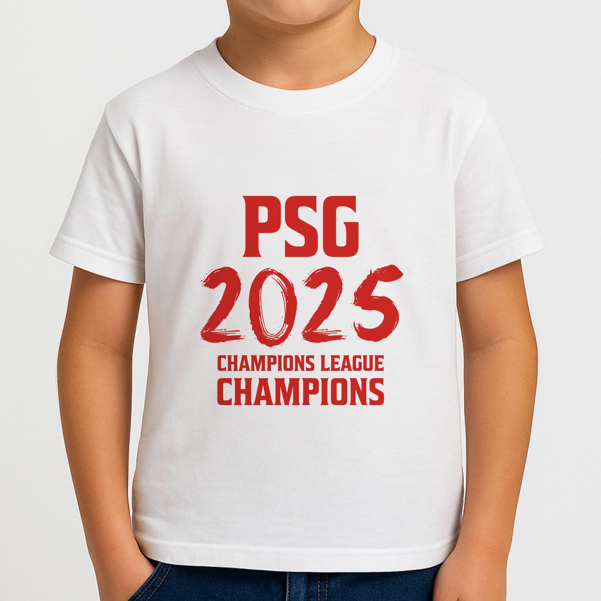 Champion League Winners 25 PSG Boys T-Shirt