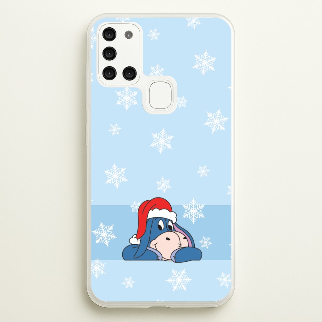 Cartoon Donkey Snowflakes Galaxy A21s Case