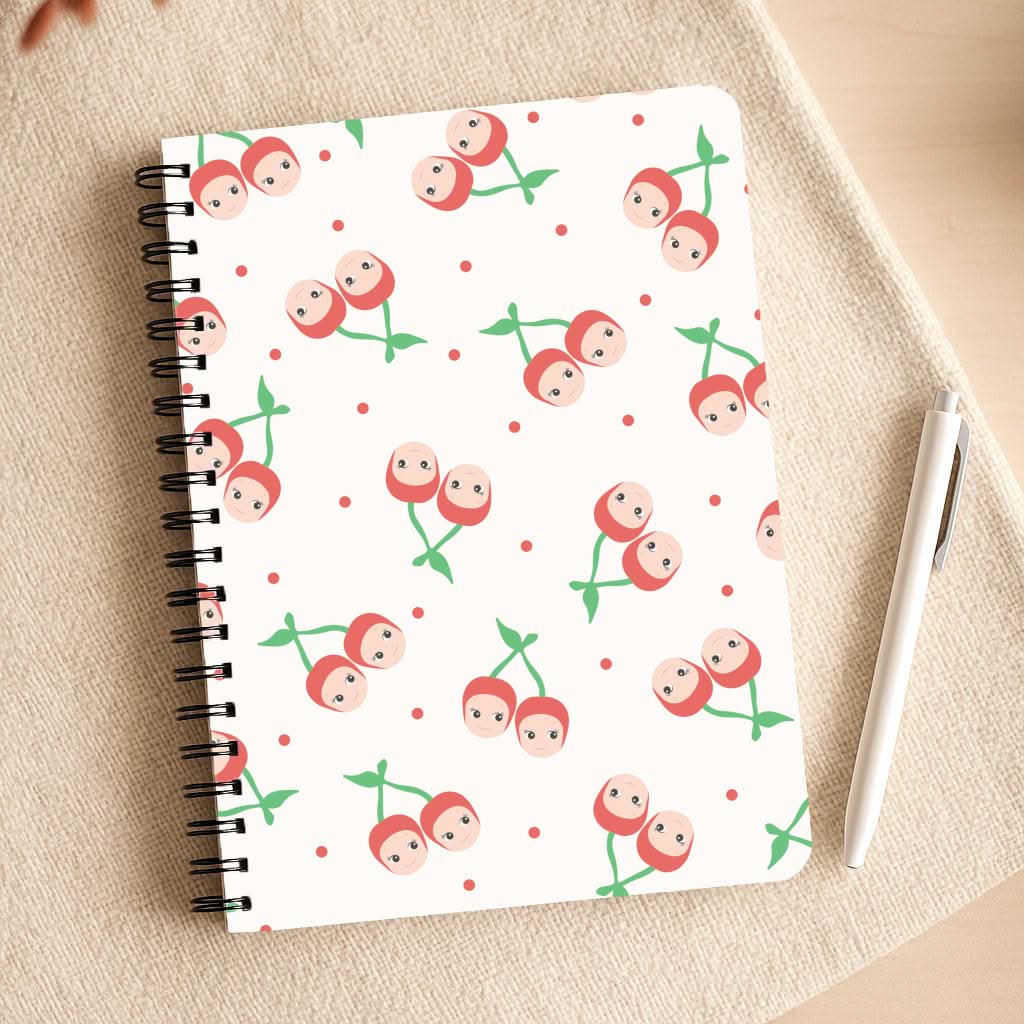 Cherry Angels Pattern Notepad