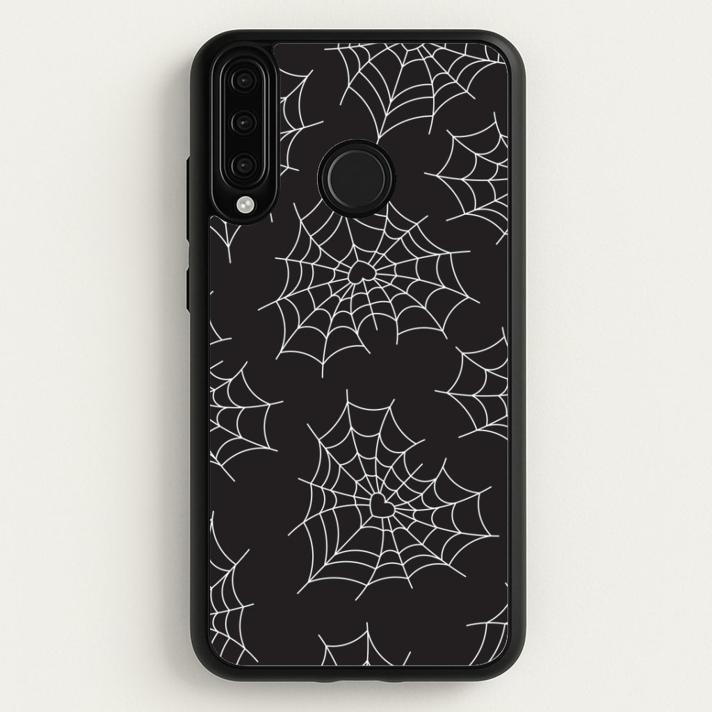 Spiderweb Hearts Pattern Huawei P30 Lite Case