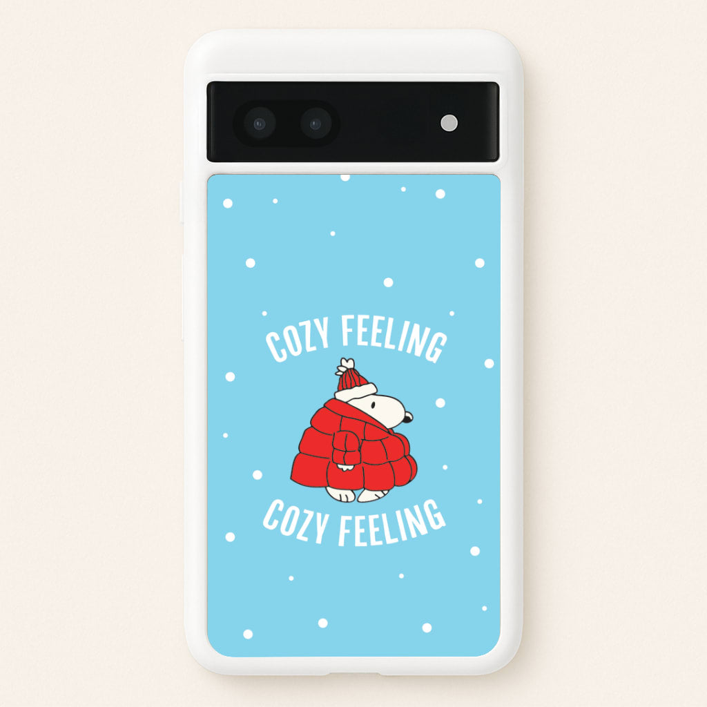 Cozy Feeling Cartoon Beagle Puffer Jacket Google Pixel 6a Case