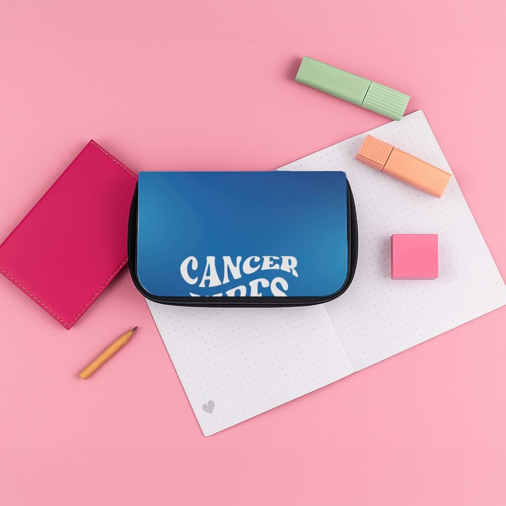 Cancer Vibes Gradient Zodiac Pencil Case