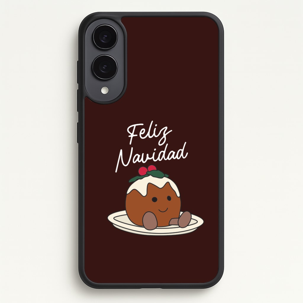 Christmas Pudding Plush Galaxy S25 Edge Case