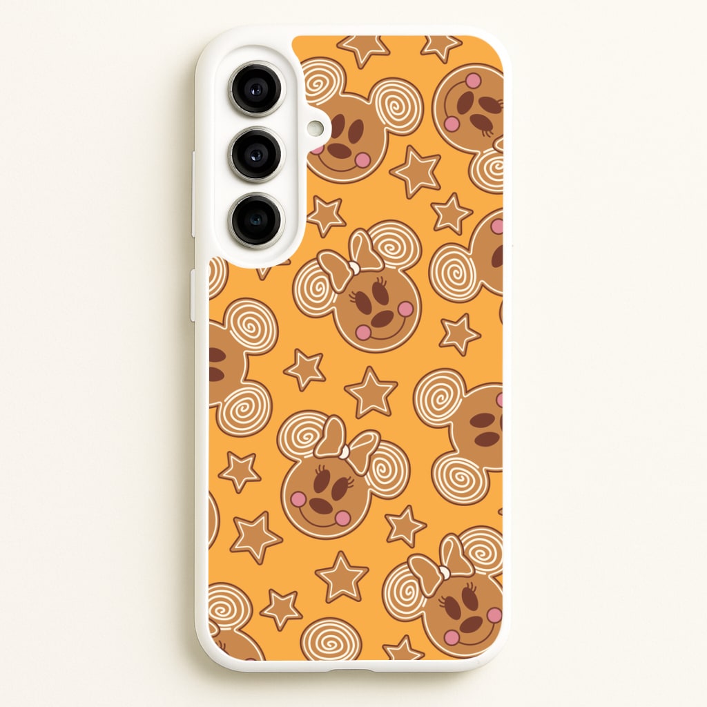 Cartoon Mouse Gingerbread Pattern Galaxy A56 Case
