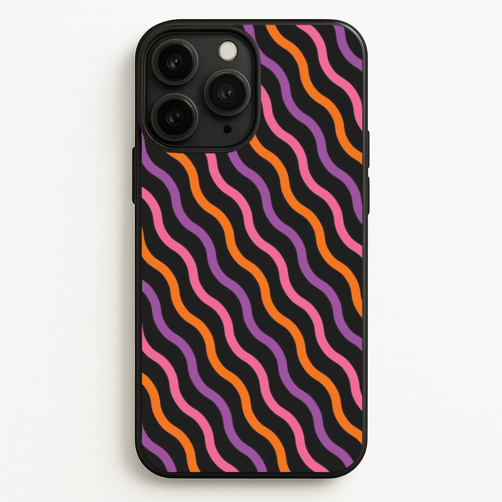 Wavy Abstract Halloween Pattern iPhone 11 Pro Case