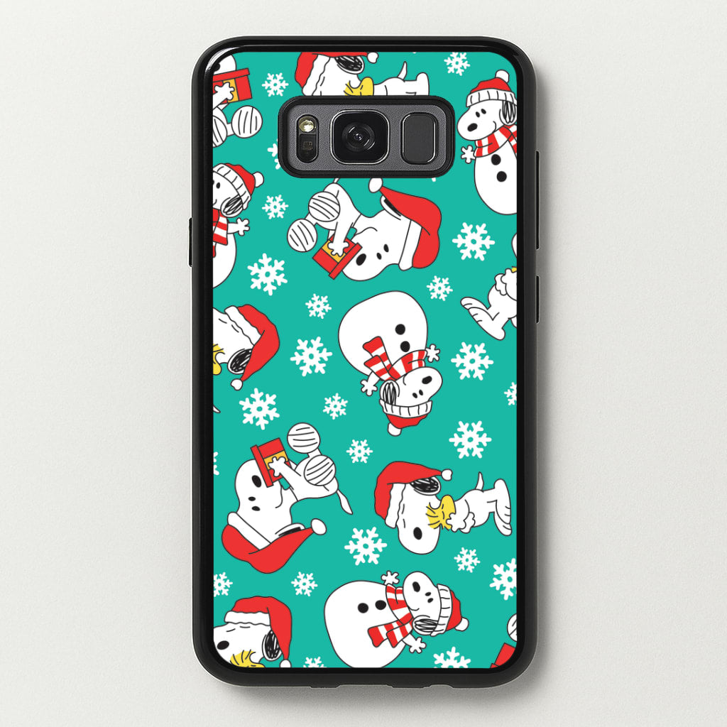 Christmas Cartoon Beagle Pattern Galaxy S8 Case