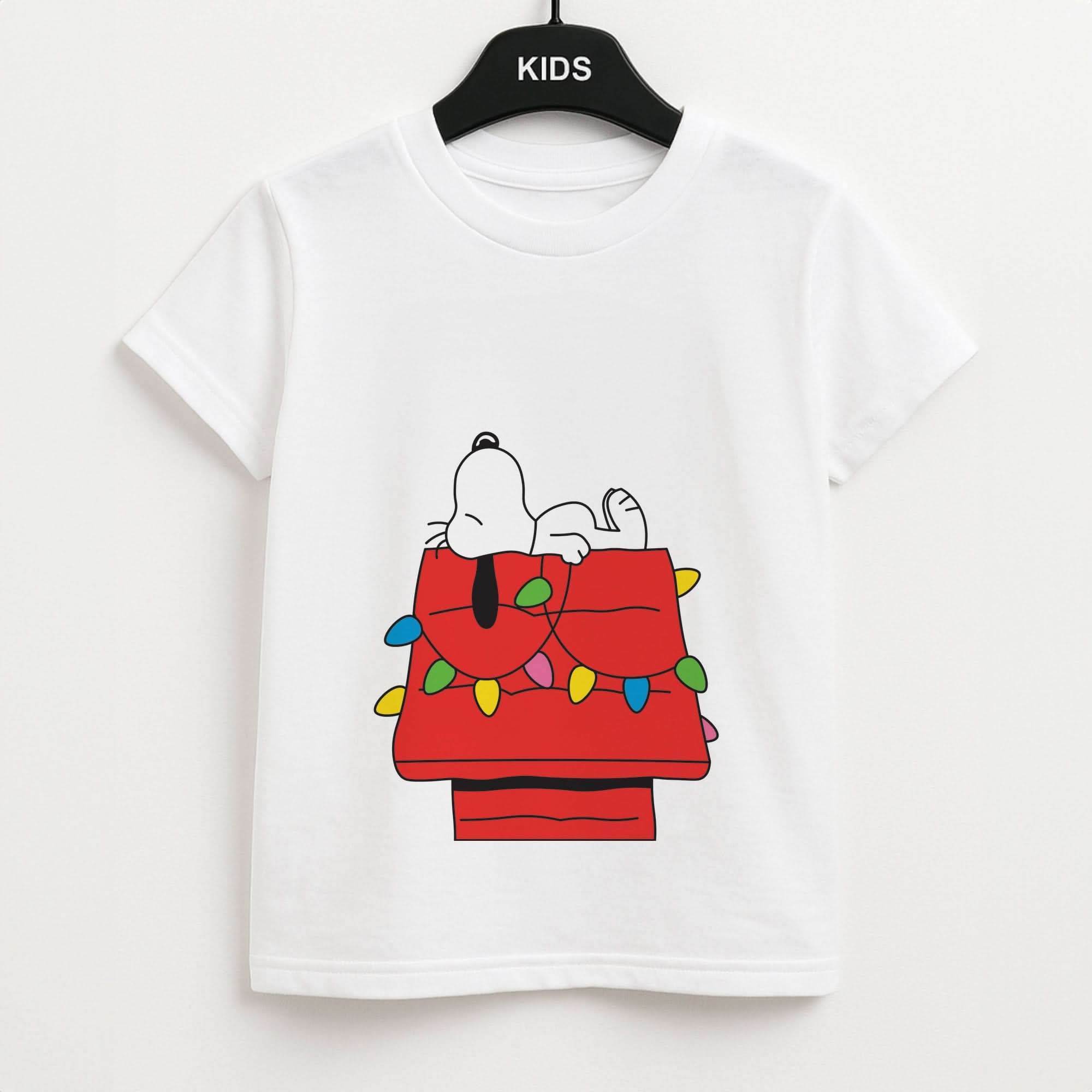 Cartoon Beagle Fairylights Kids Unisex T-Shirt