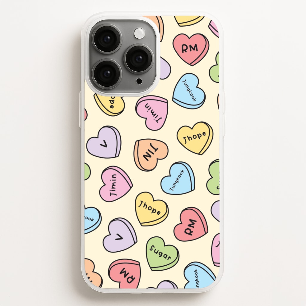 K-Pop Band Members Love Hearts Pattern iPhone 11 Pro Case