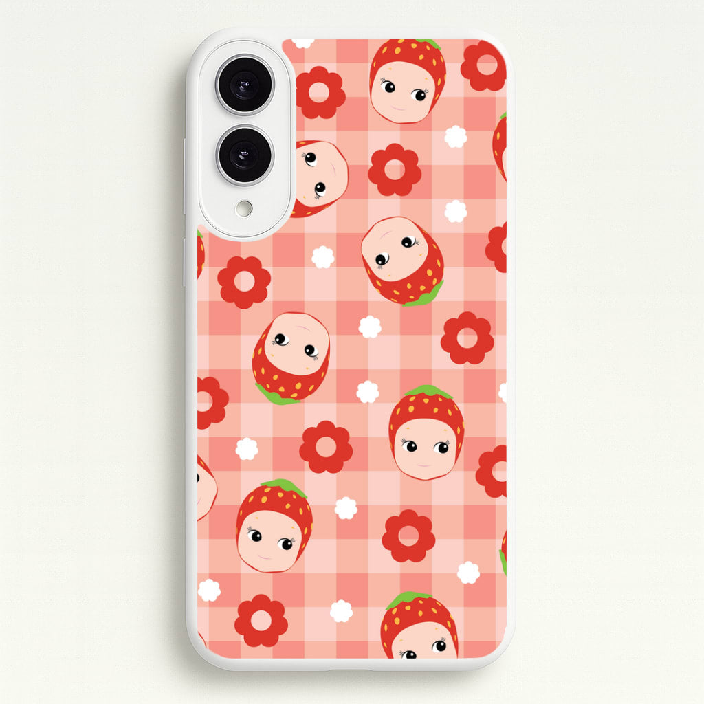 Strawberry Angel Pattern Galaxy S25 Edge Case