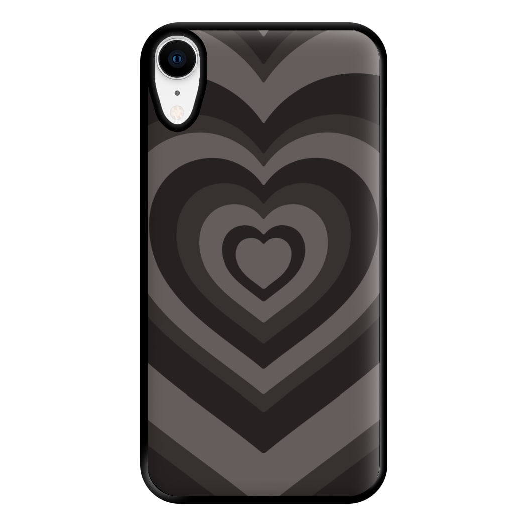 Abstract Black Heart iPhone XR Case