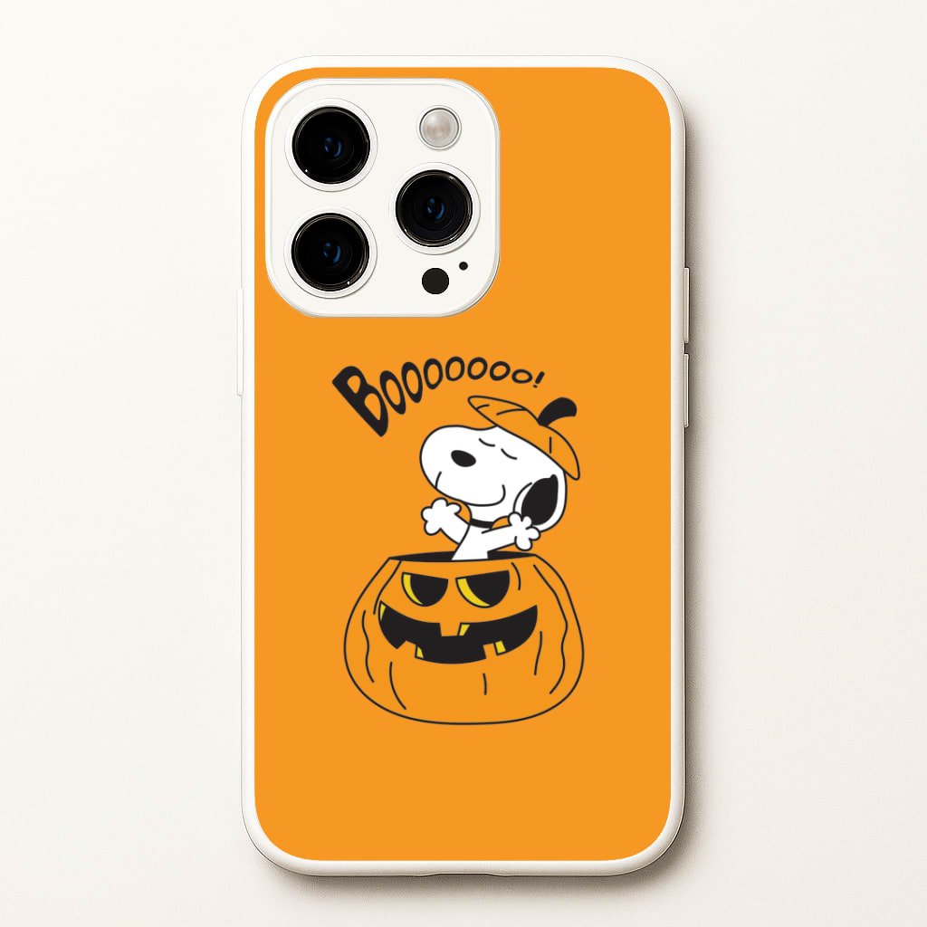 Cartoon Beagle Pumpkin iPhone 14 Pro Case