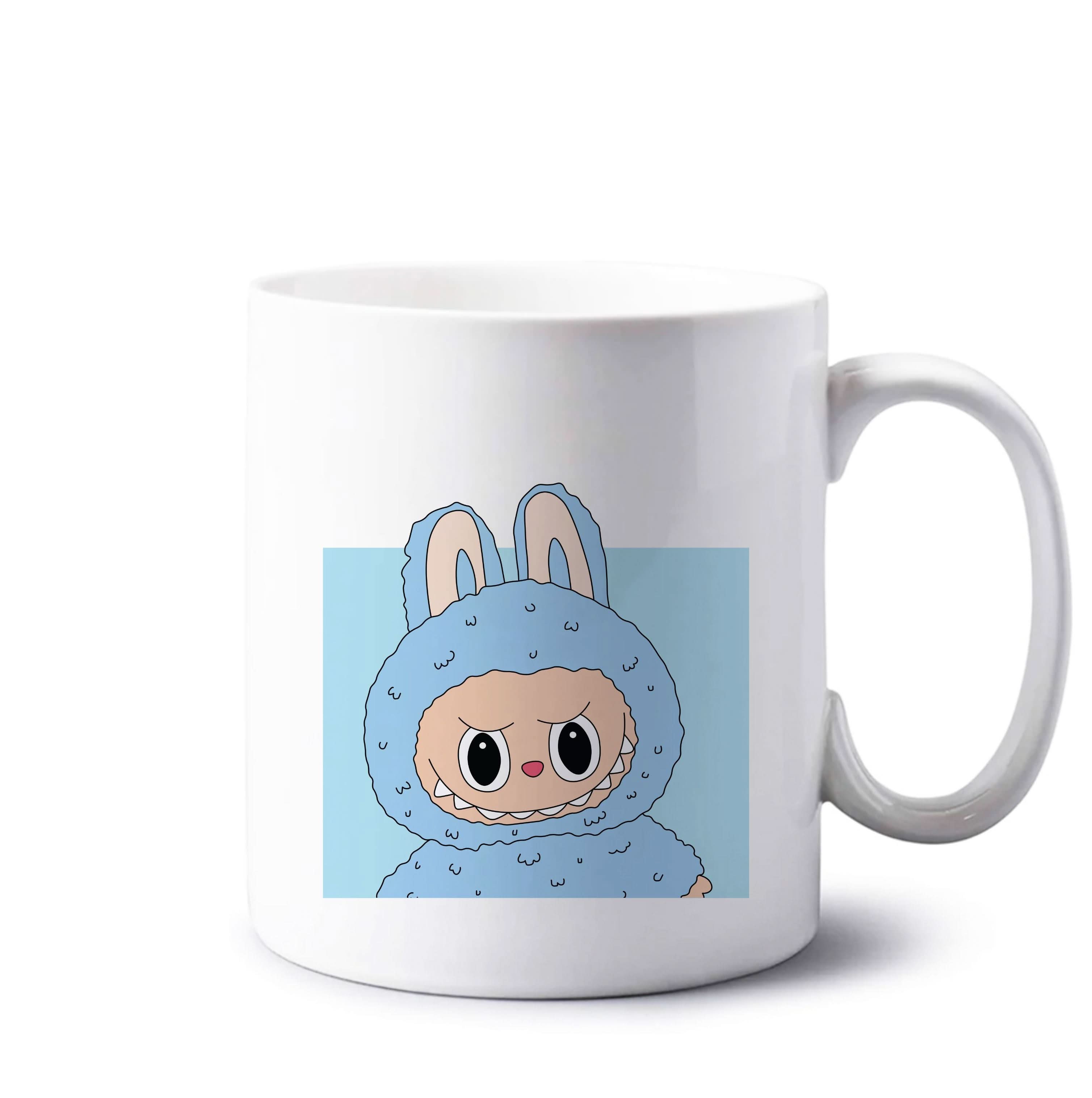 Cute Blue Notebook Monster Mug