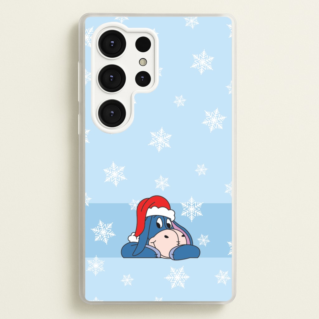 Cartoon Donkey Snowflakes Galaxy S25 Ultra Case
