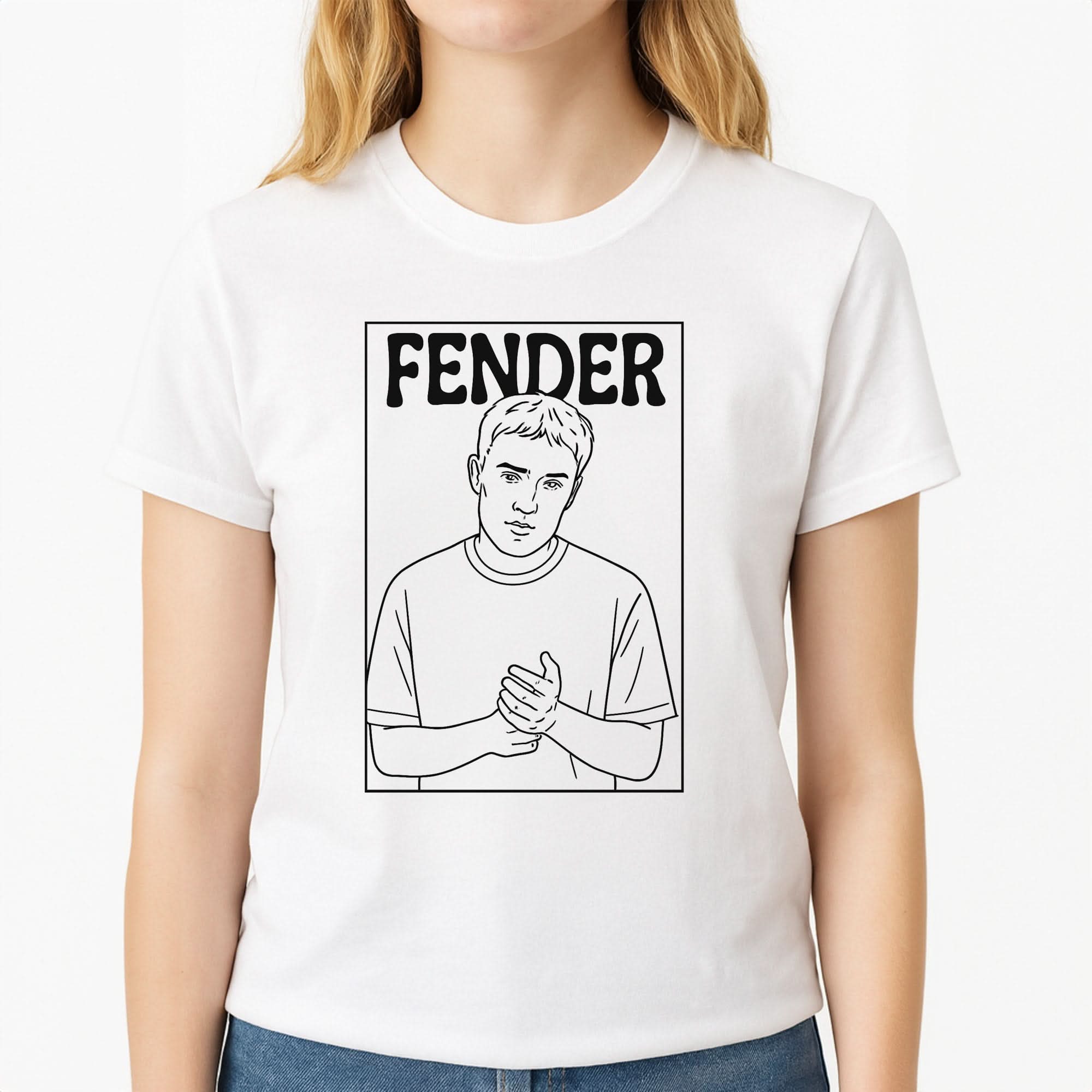 Fender Outline Womens T-Shirt