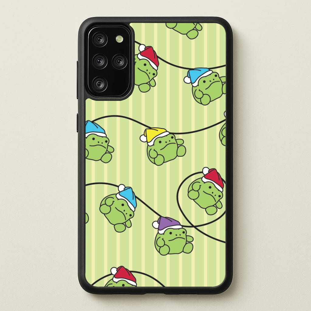 Christmas Frog Plush Fairylights Pattern Galaxy S20 Plus Case