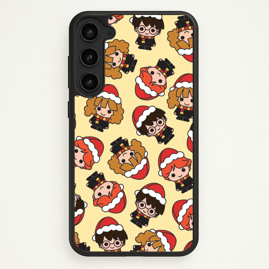 Wizards With Christmas Hats Pattern Galaxy S23 Case