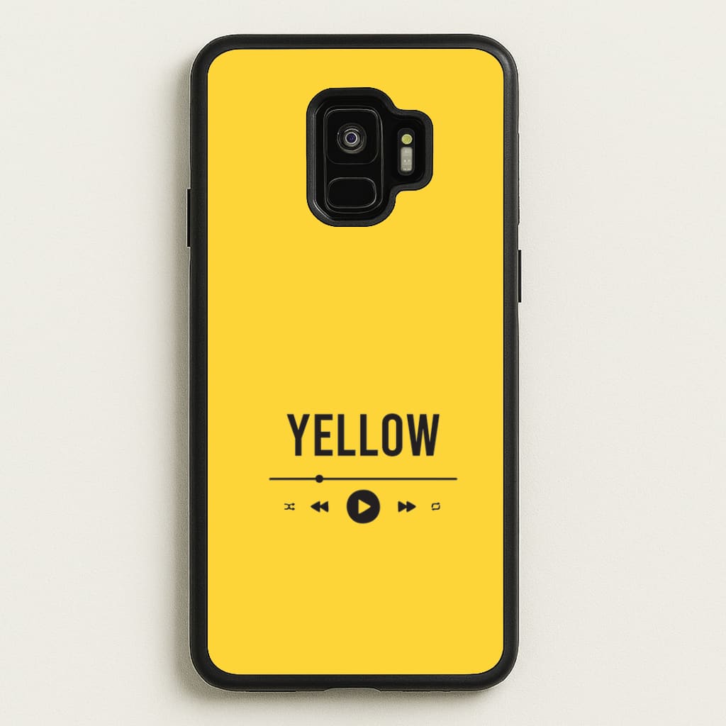 Yellow Music Player Galaxy S9 Case