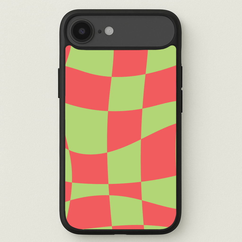 Abstract Red And Green Christmas Pattern iPhone 17 Air Case