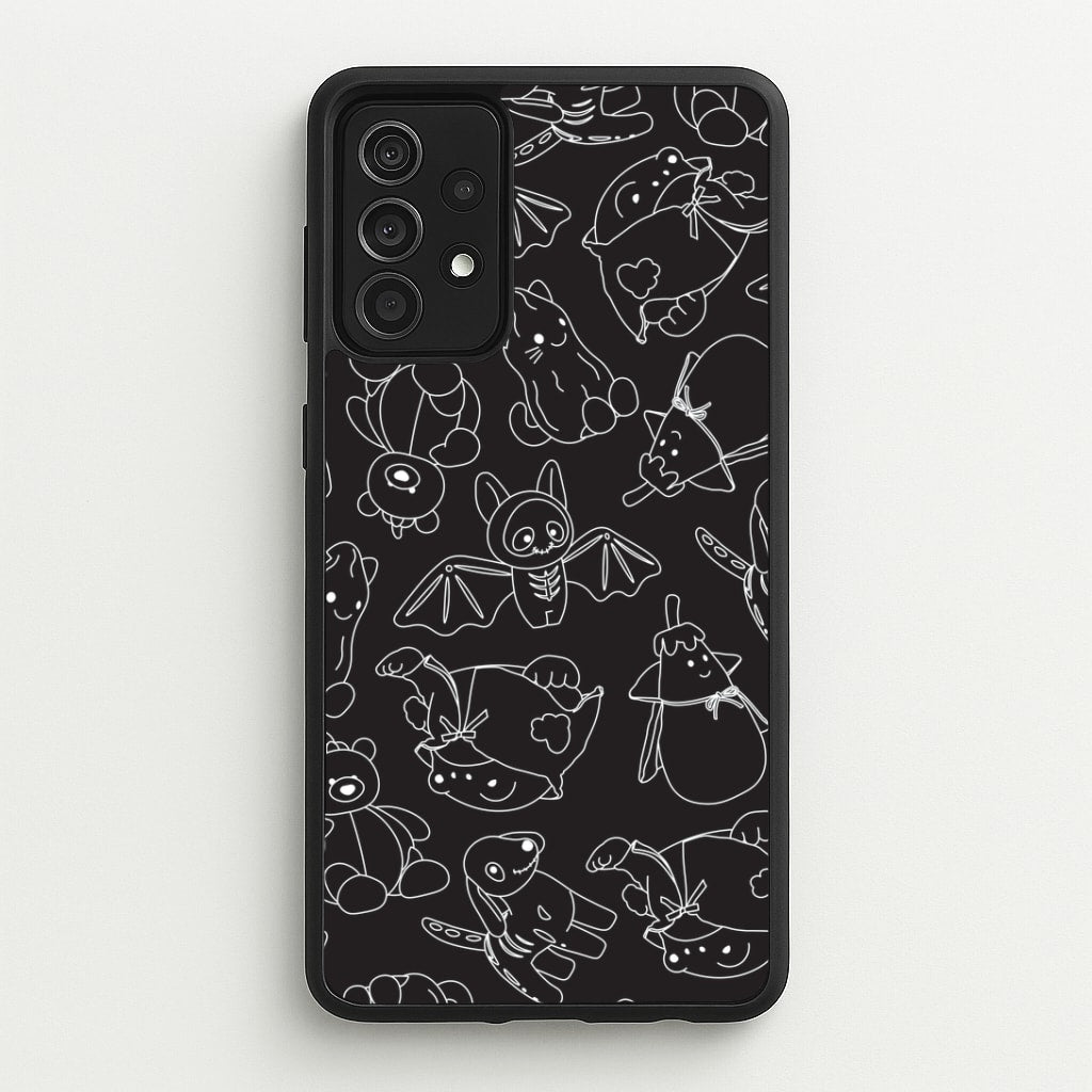 Halloween Plushies Pattern II - Halloween Galaxy A52 / A52s Case