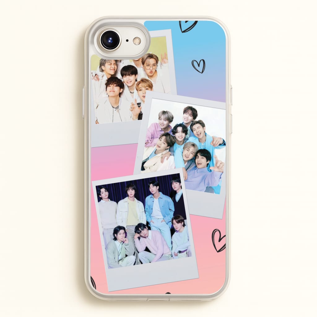 K-Pop Band Polaroid Collage iPhone 6 / 7 / 8 / SE Case