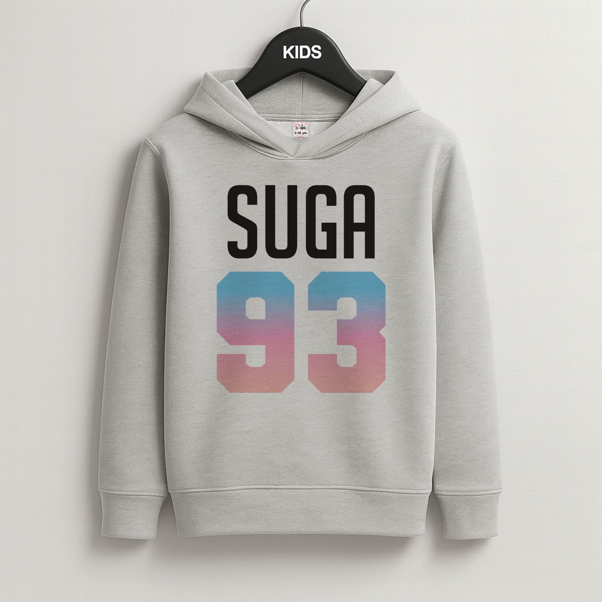 Suga 93 Grey Kids Hoodie