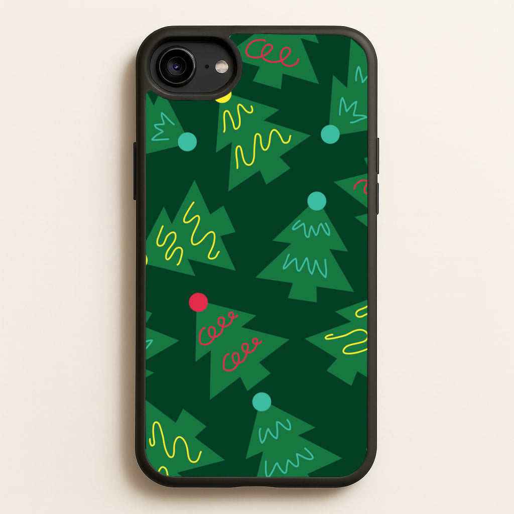 Abstract Christmas Trees Pattern iPhone 6 / 7 / 8 / SE Case
