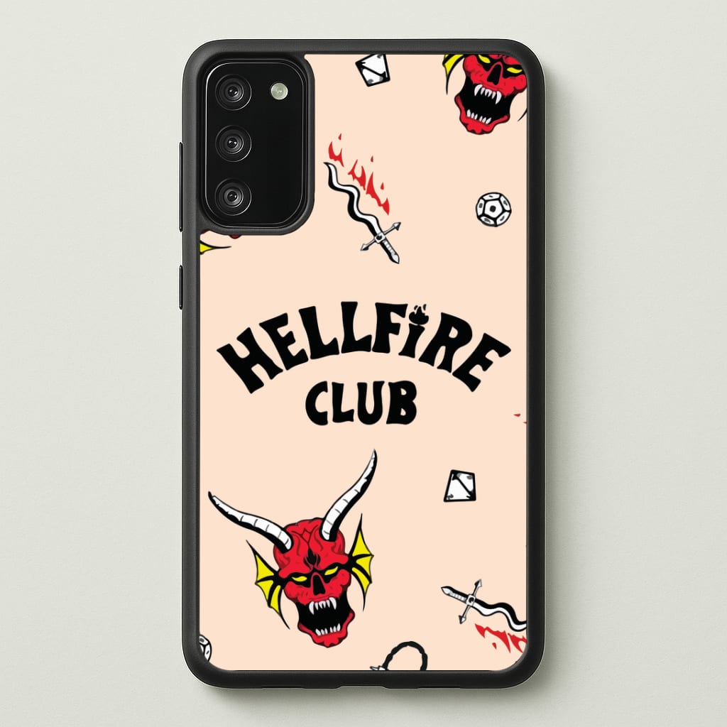 Hellfire Club Icons Collage Peach Galaxy A41 Case
