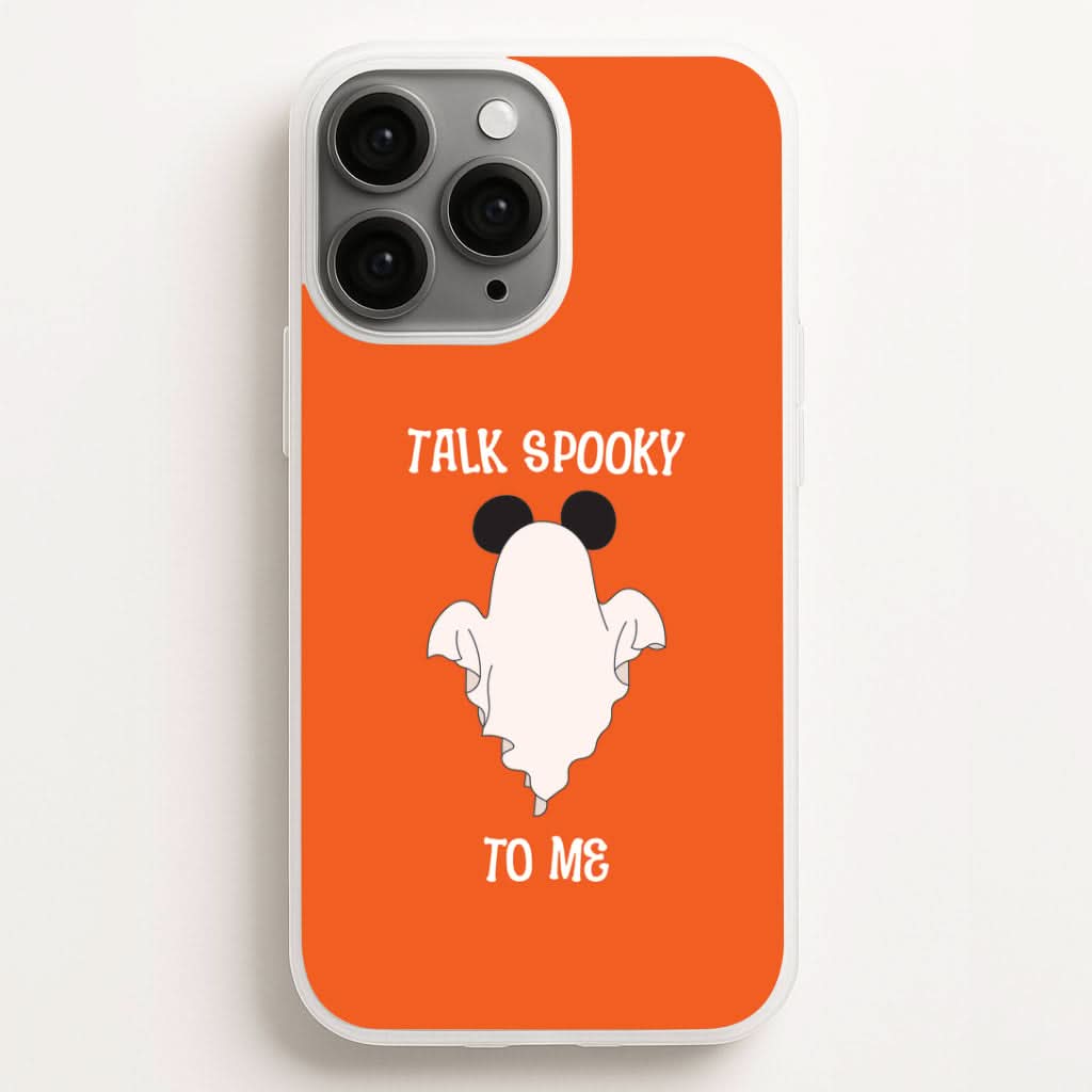 Talk Spooky To Me Mouse Ghost Phone Case for Apple iPhone, Samsung Galaxy, Huawei and Google Pixel