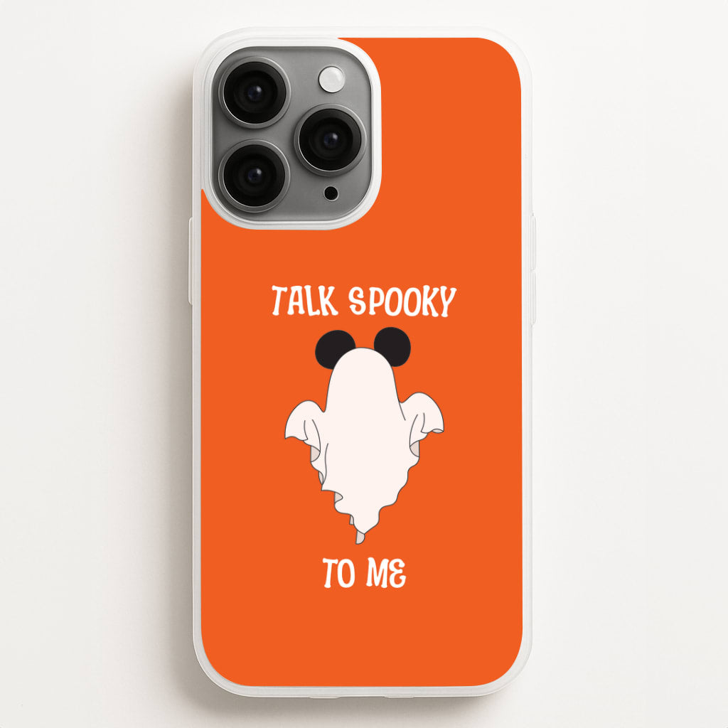 Talk Spooky To Me Mouse Ghost iPhone 16 Pro Max Case
