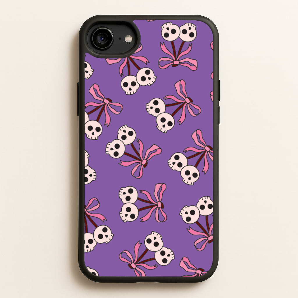 Cherry Skulls Pattern iPhone 6 / 7 / 8 / SE Case