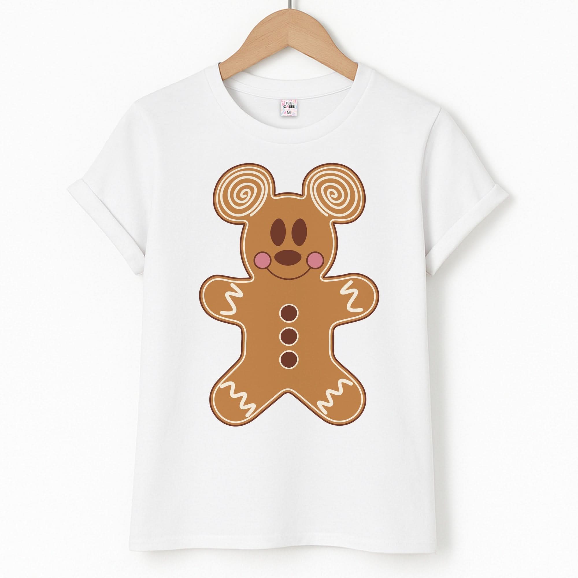 Cartoon Mouse Gingerbread Unisex T-Shirt
