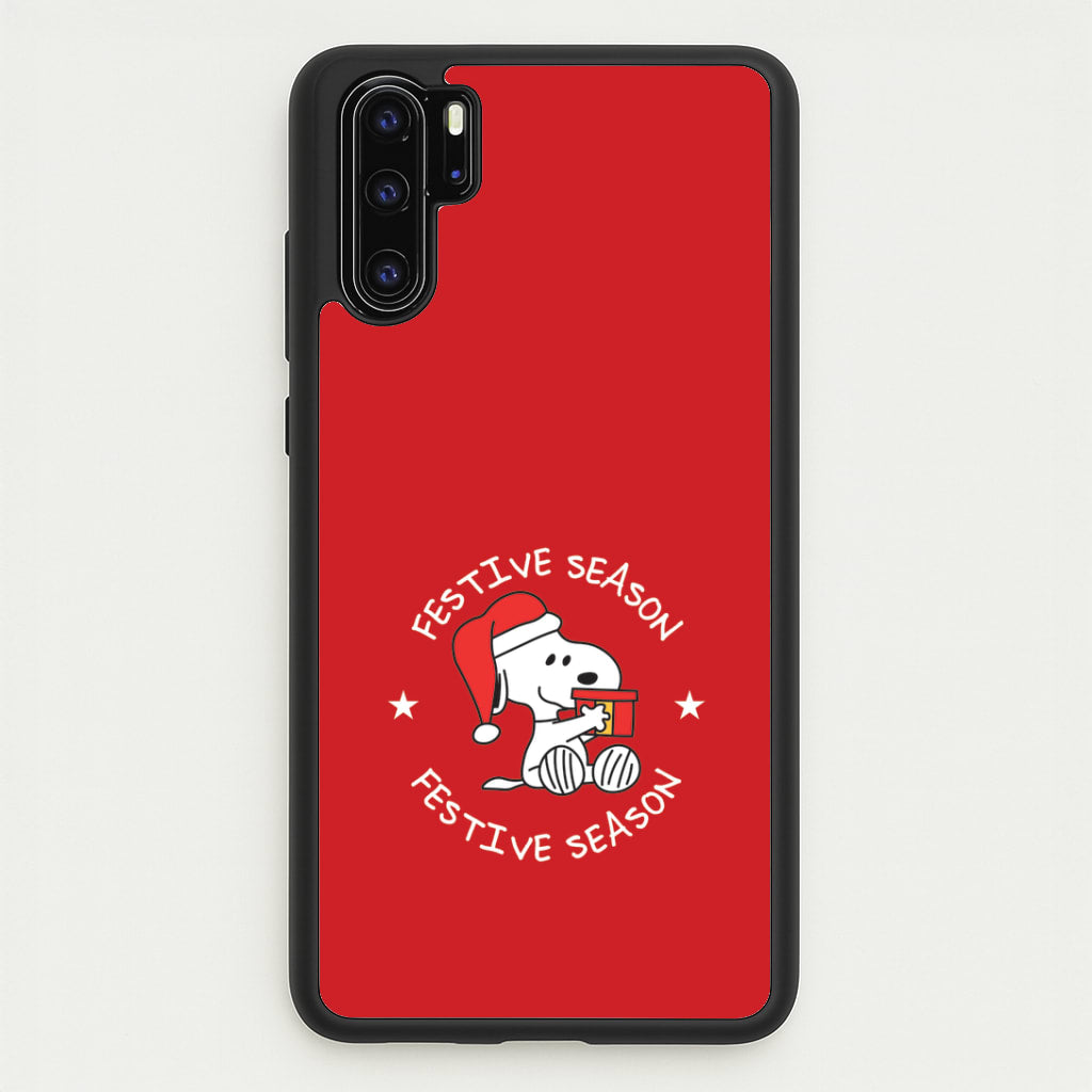 Cartoon Beagle Festive Season Huawei P30 Pro Case
