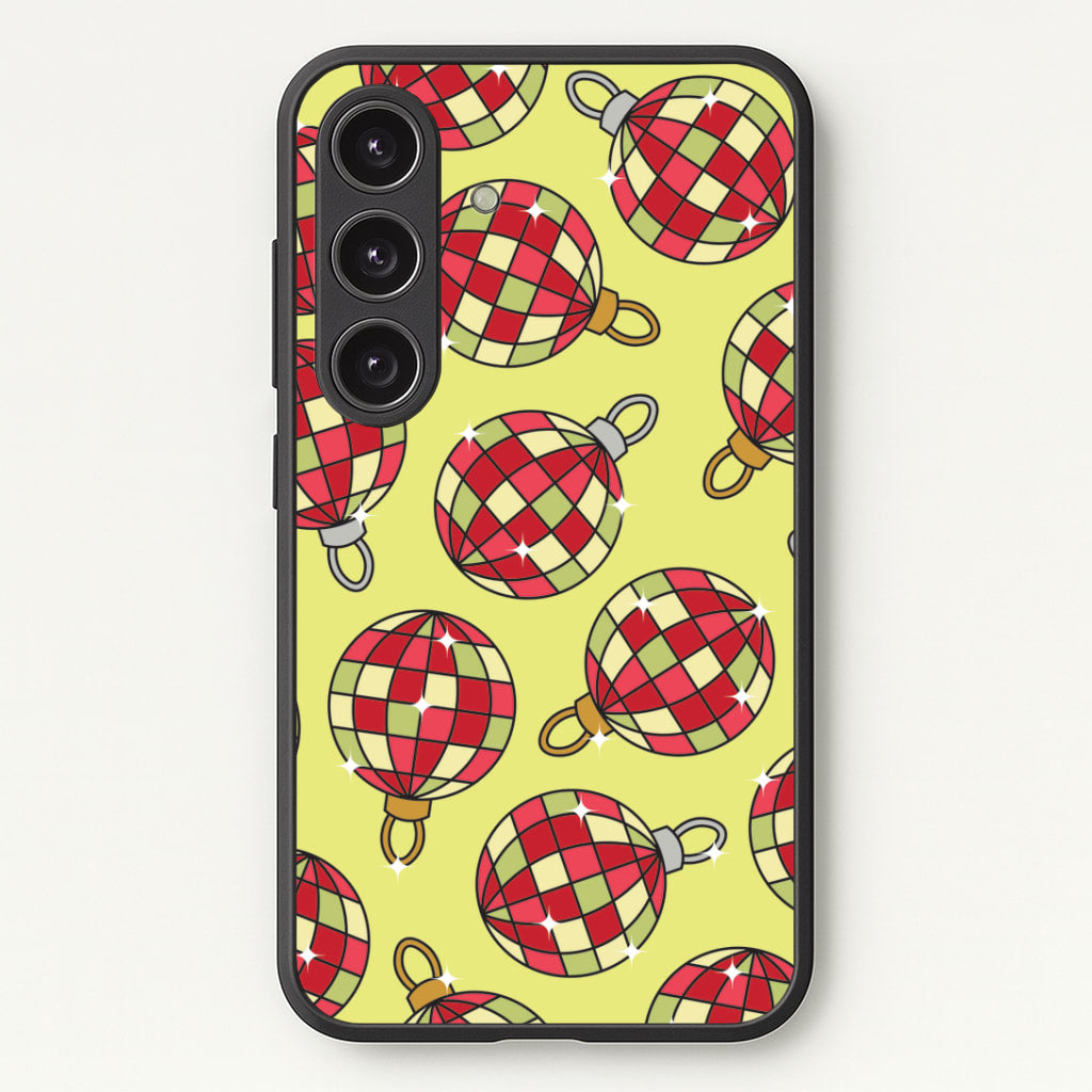Disco Baubles Pattern Galaxy S24FE Case