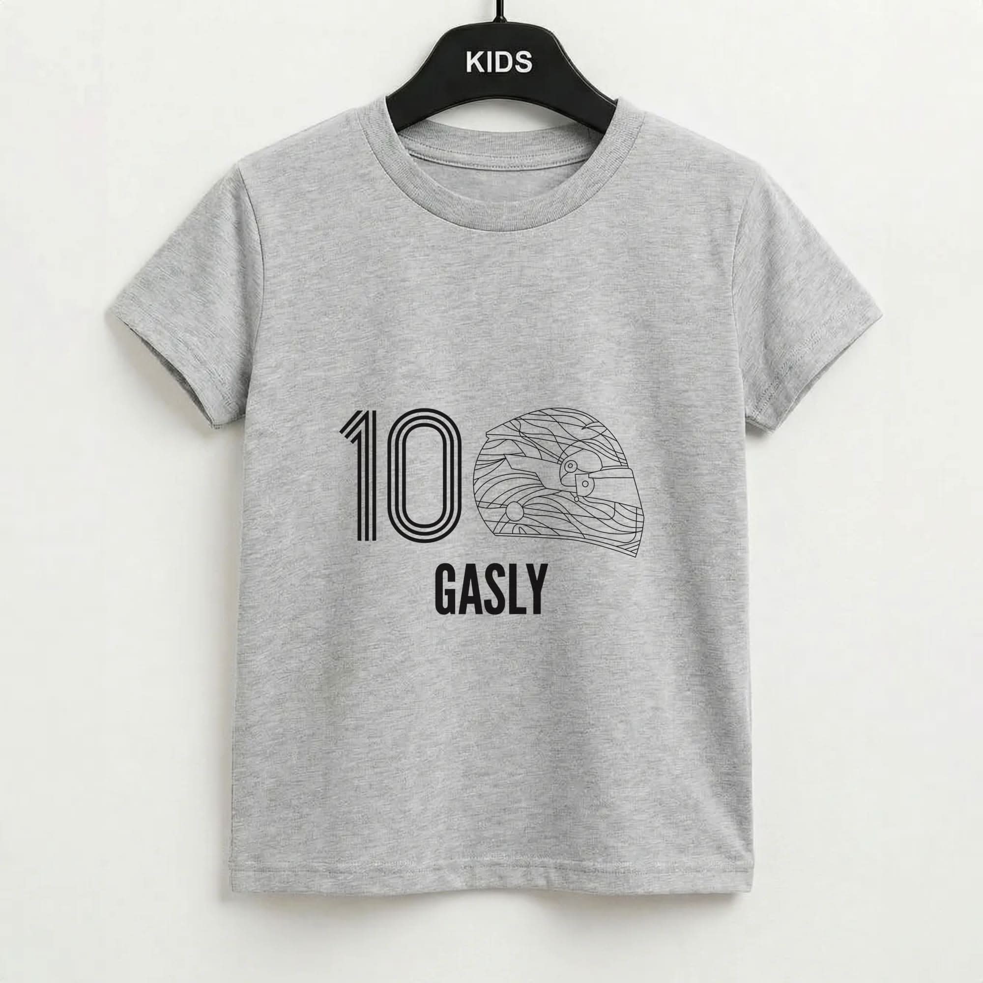 Gasly Helmet 2026 Grey Kids T-Shirt