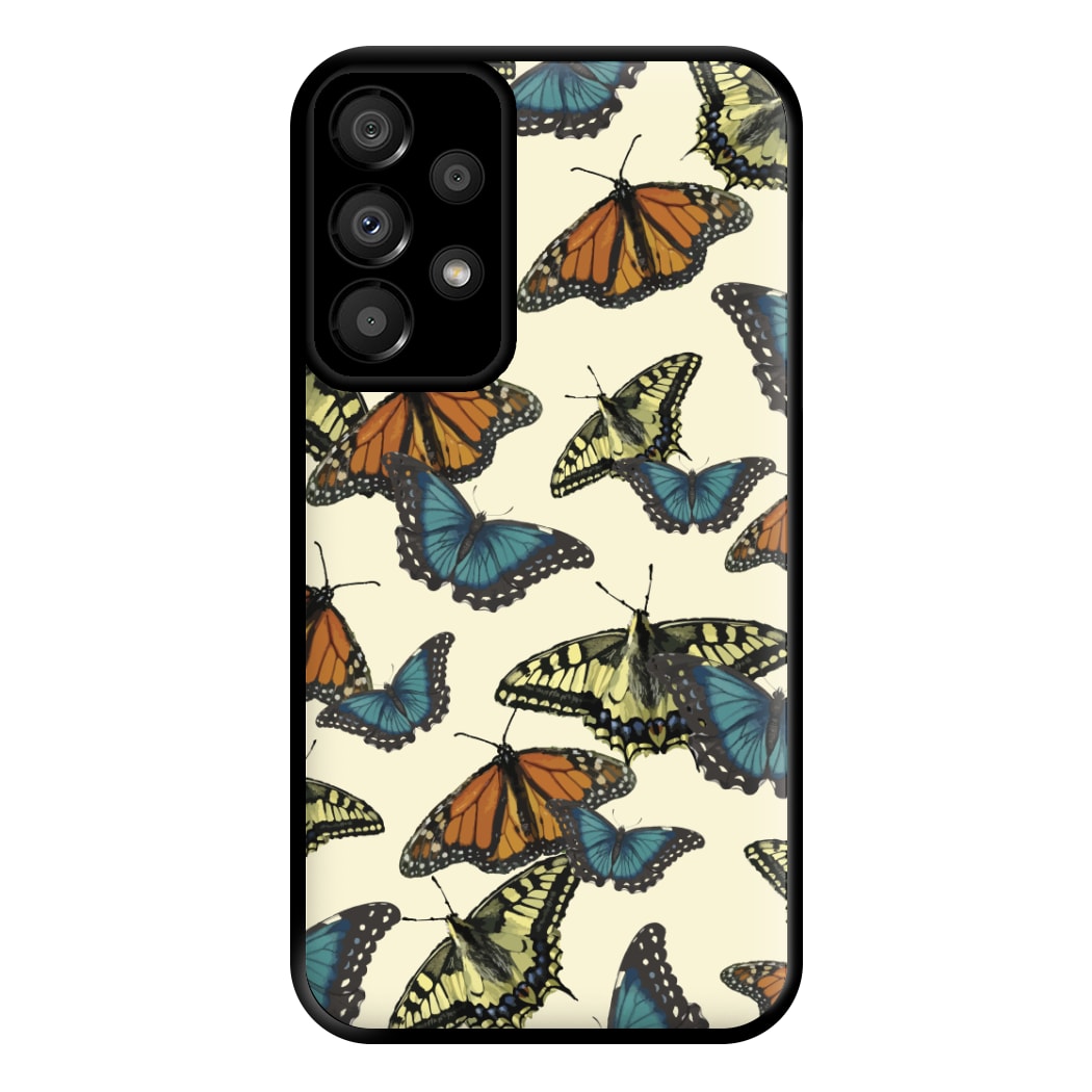 Butterfly Assortment Pattern Galaxy A33 Case