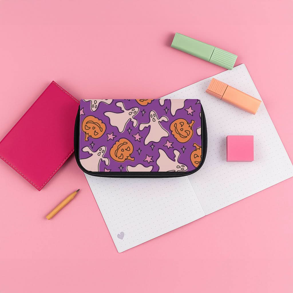 Abstract Halloween Pattern Pencil Case