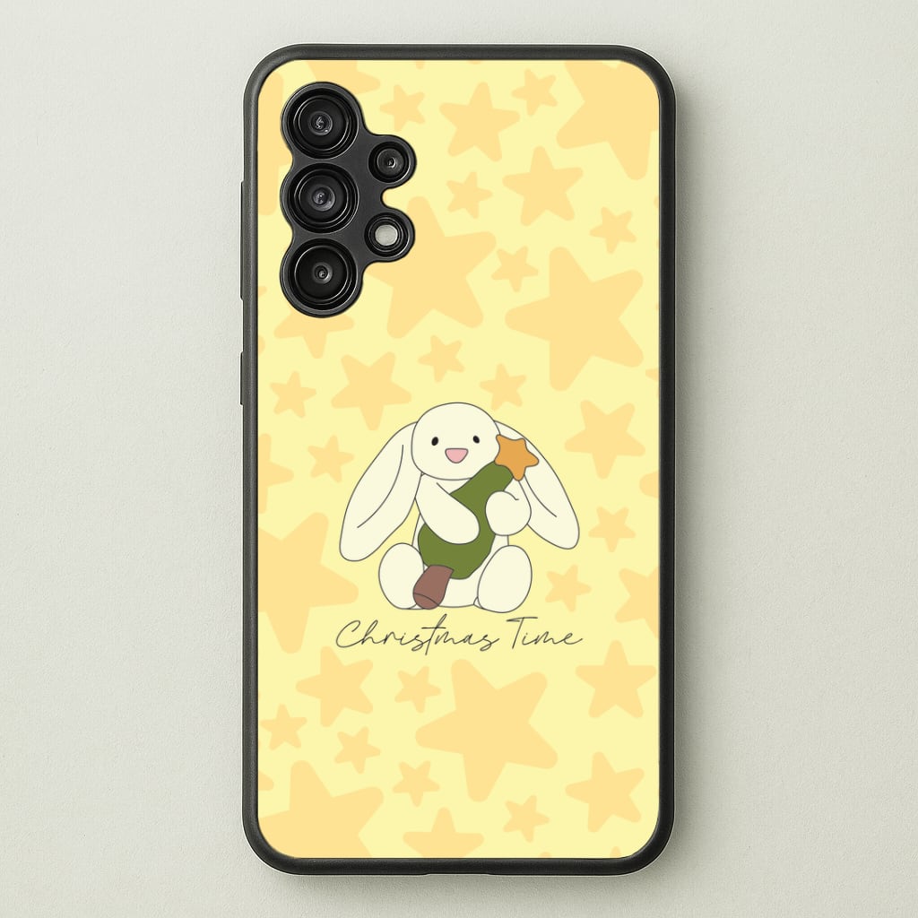 Christmas Bunny Stars Plush Galaxy A13 Case