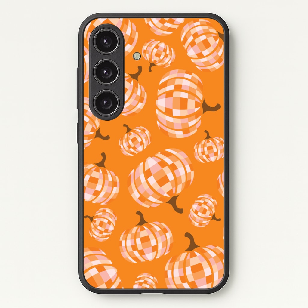 Disco Pumpkins Pattern Galaxy S24FE Case