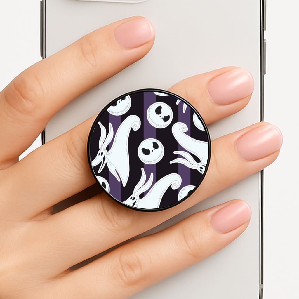 Skeleton Dog And Face Pattern FunGrip