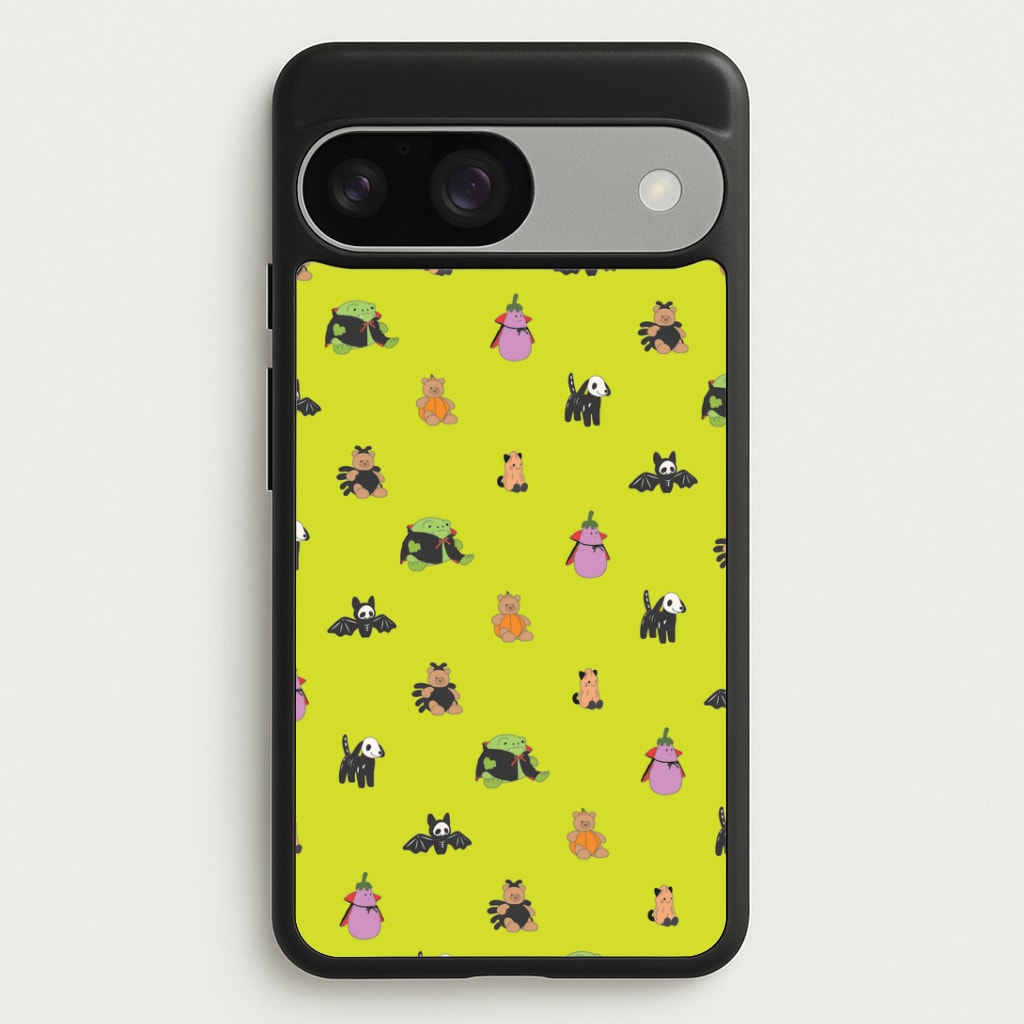 Halloween Plushies Pattern III - Halloween Google Pixel 9 / 9 Pro Case