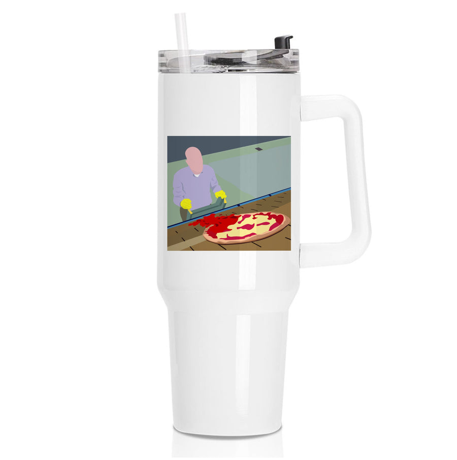 Pizza On The Roof - Breaking Bad Tumbler