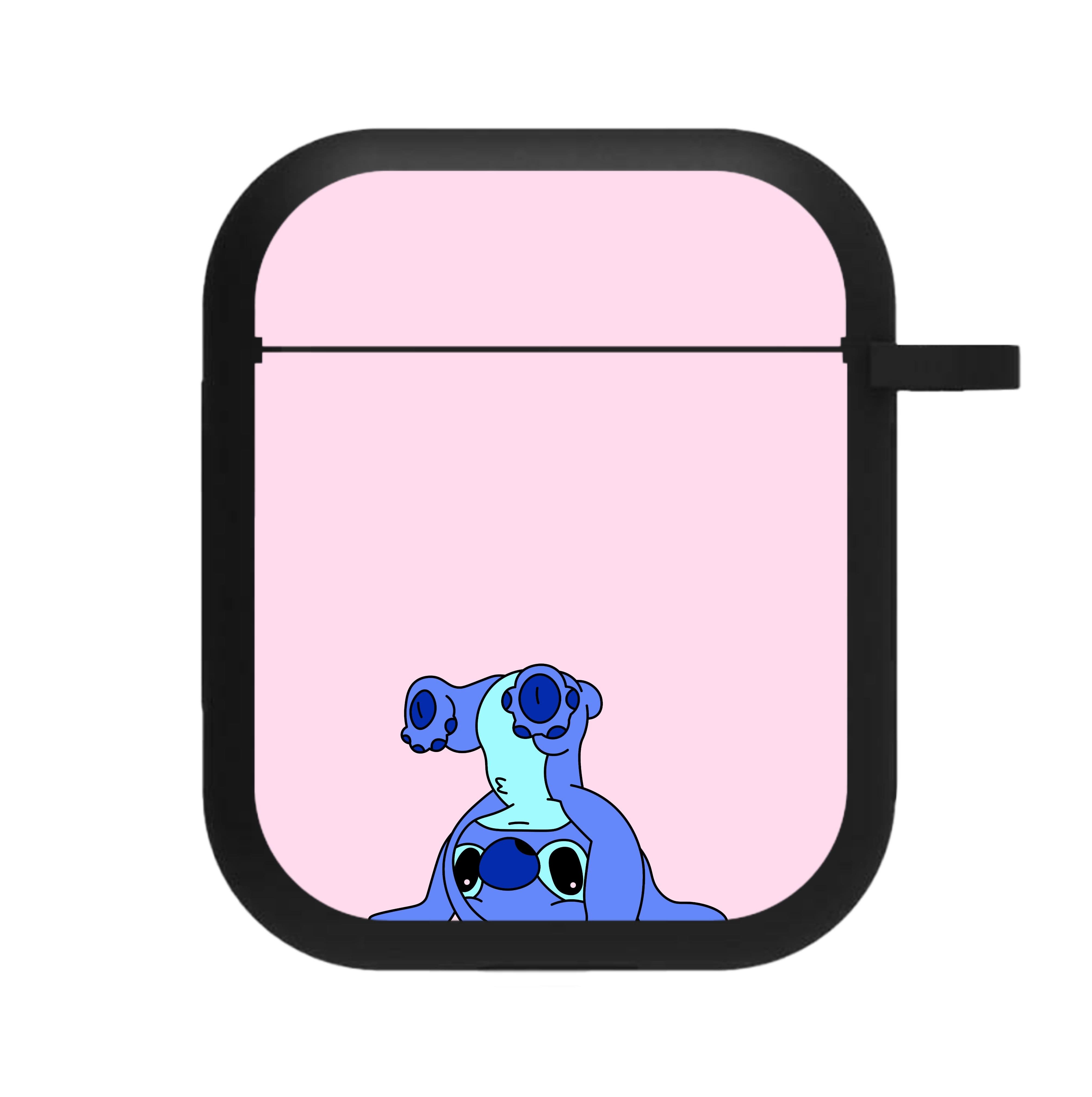Cute Blue Alien Handstand AirPods Case
