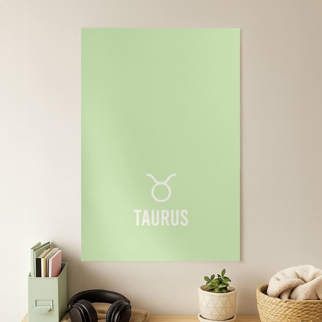 Taurus Pastel Zodiac Poster