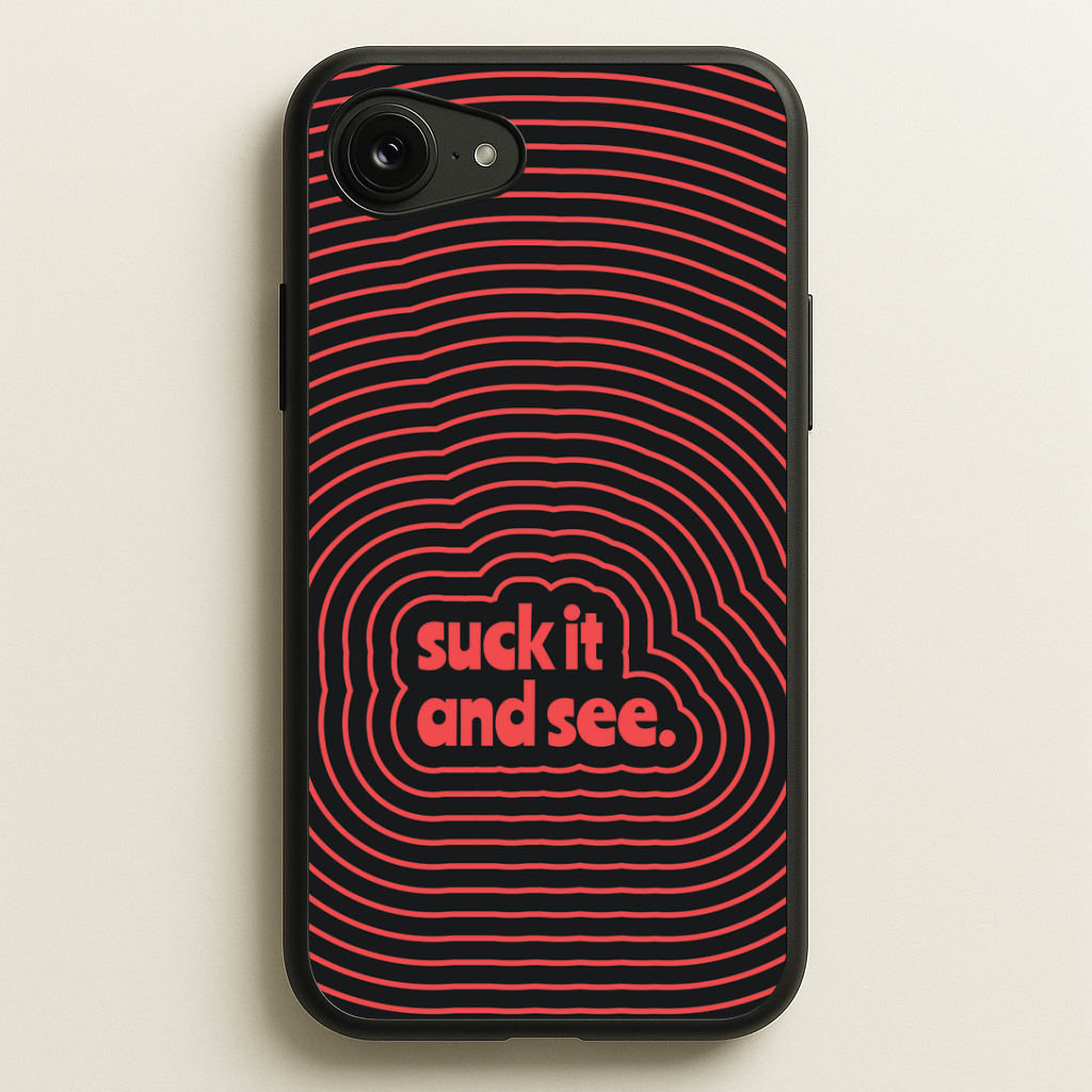 Suck It And See Psychedelic iPhone 16e Case