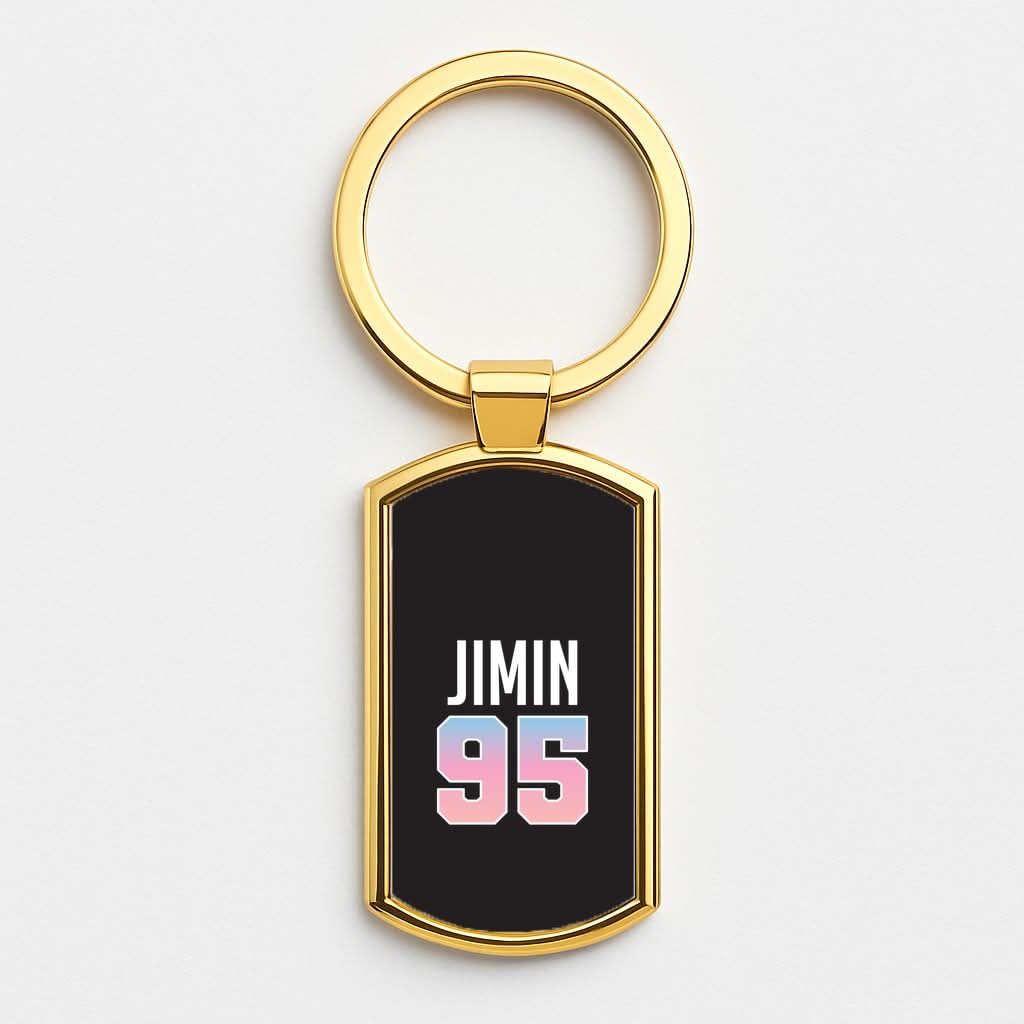 Jimin 95 Gold Keyring