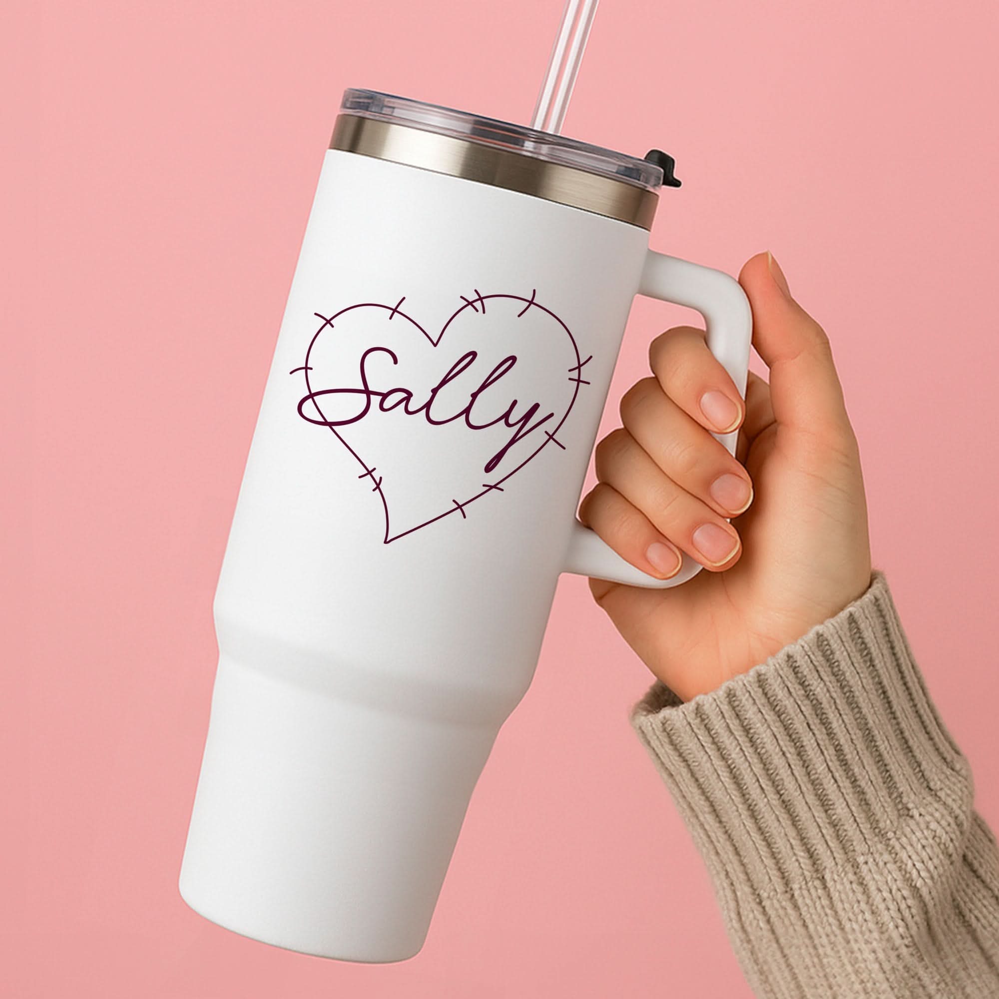 Stitched Heart Sally Tumbler